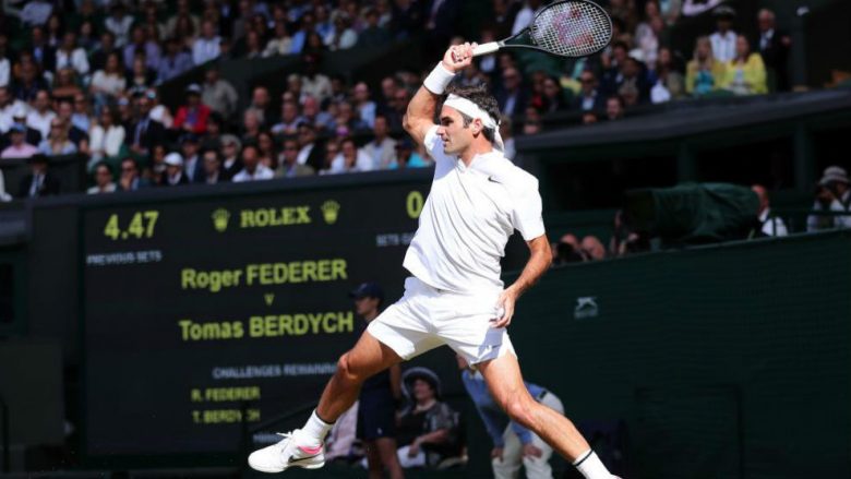 Roger Federer në finale të Wimblendonit