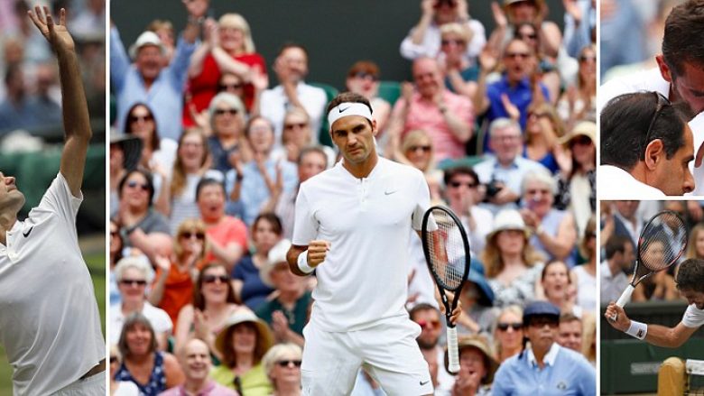 Federer, ‘mbret’ në Wimbledon për herë të tetë në karrierë (Foto)
