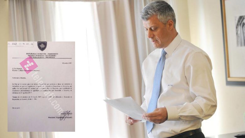 Thaçi ua ka dërguar tashmë ftesat partive politike (Dokument)