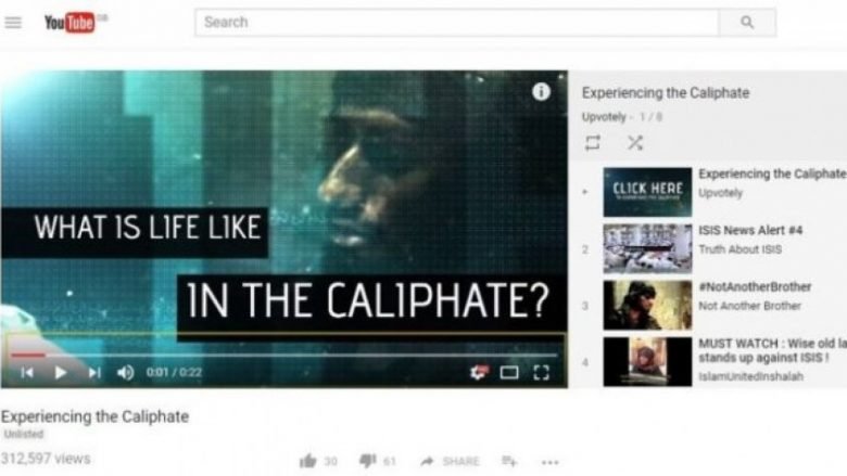 YouTube ‘pengon’ personat që kërkojnë video të ISIS