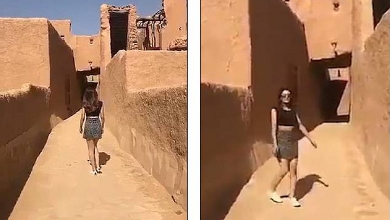 Autoritetet saudite marrin vendimin për modelen që zemëroi të gjithë, pasi filmoi veten duke shëtitur rrugëve me minifund (Video)