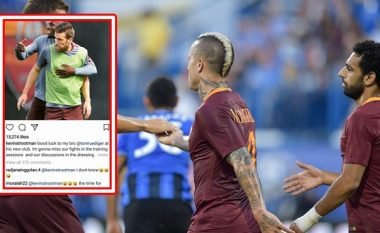 Nainggolan dhe Salah nervozojnë tifozët e Romës teksa tallen me Strootmanin në Instagram pas largimit të Rudigerit (Foto)