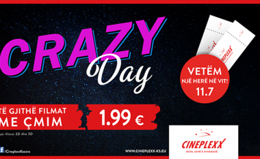 “Çmendet” Cineplexx, të martën të gjitha biletat 1,99 euro (Foto)