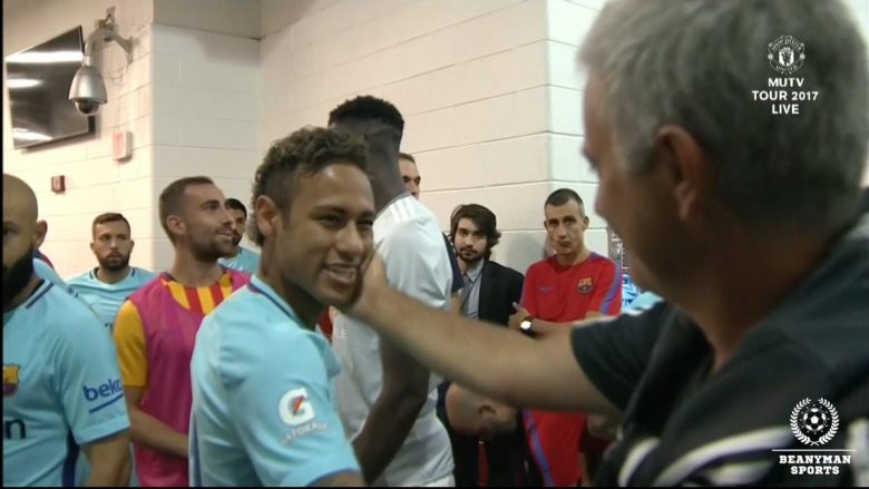 Messi shmang takimin me Mourinhon, Neymar përqafohet me portugezin dhe Pogban (Foto/Video)