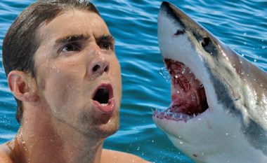 Phelps nuk garoi me një peshkaqen të vërtetë, ndërsa shikuesit u zhgënjyen (Video)