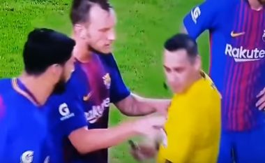 Rakitic ka një arsyetim të fortë se pse e shtyu gjyqtarin (Video)