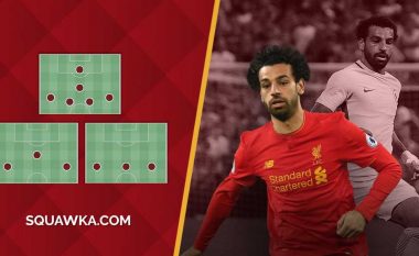Tri formacionet e mundshme të Liverpoolit me Salah në sulm (Foto)