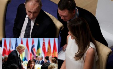 Darka diplomatike, Melania “flirt” me Putinin, Trump gjendet afër një gruaje tjetër (Foto)