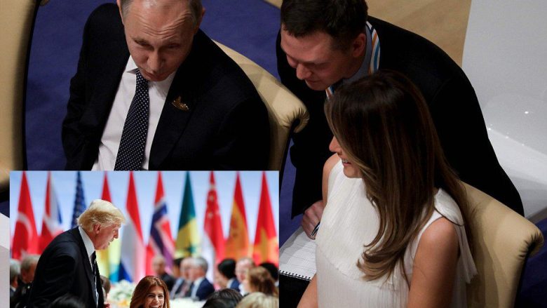 Darka diplomatike, Melania “flirt” me Putinin, Trump gjendet afër një gruaje tjetër (Foto)