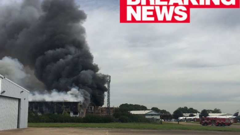 Britani, shpërthim dhe tym mbi aeroportin e Londrës