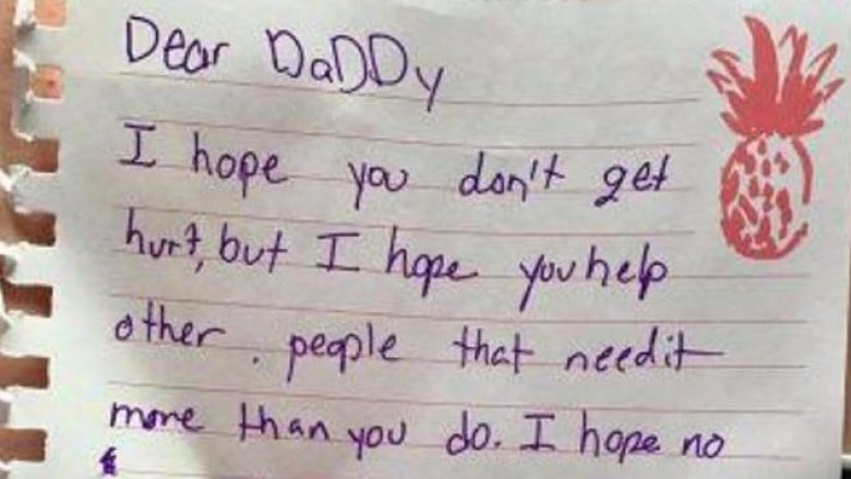 Letra prekëse për babin shpëtimtar: Mos u lëndo, ndihmo njerëzit në nevojë
