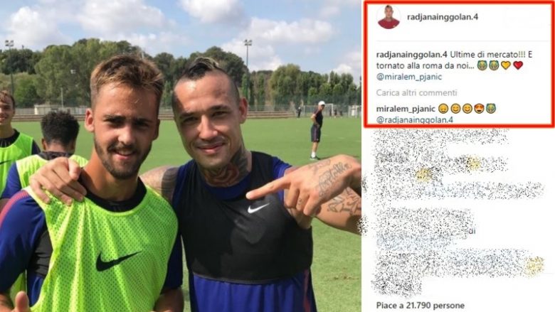 Shakaja e Nainggolan me ‘kopjen’ e Pjanic: Mirë se u ktheve te Roma (Foto)