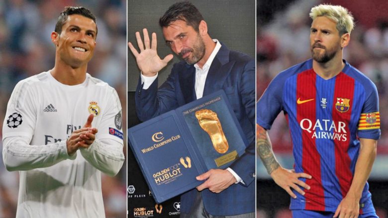 Buffon, Messi dhe Ronaldo në garë për ‘Lojtarin e vitit nga UEFA’