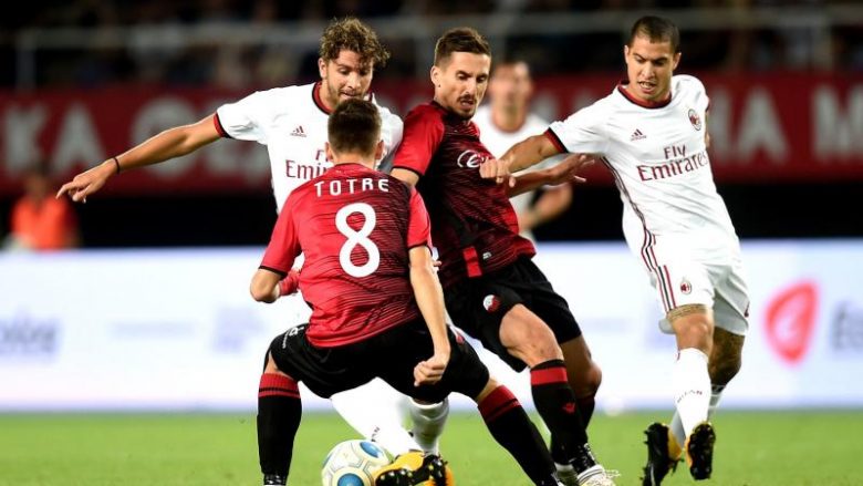 Milani fiton edhe në Maqedoni, kualifikohet në grupet e Ligës së Evropës