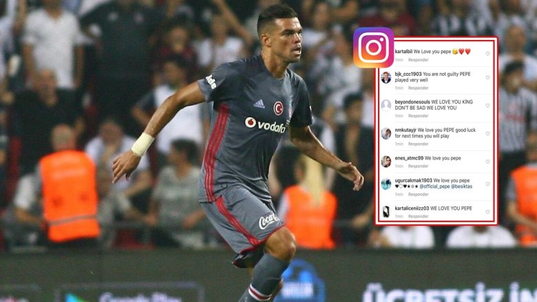 E mbani fenomenin Costa në Instagram? Tifozët e Besiktasit tregohen të mëdhenj, i dalin në përkrahje Pepes duke ia shprehur dashurinë në komente (Foto)