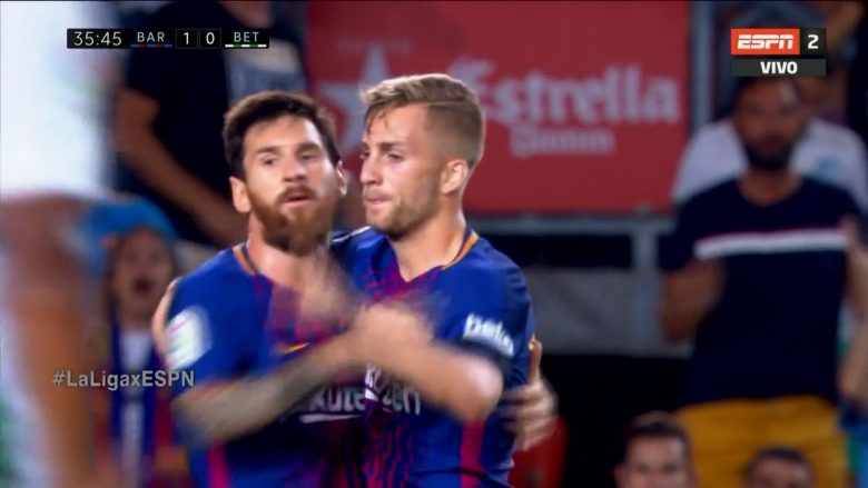 Dy gola të shpejtë nga Barcelona ndaj Betisit (Video)