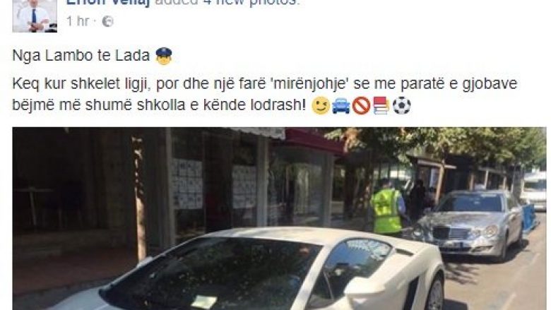 Kryetari Tiranës u ‘gëzohet’ veturave të parkuara pa leje: Me paratë e gjobave ndërtojmë shkolla (Foto)