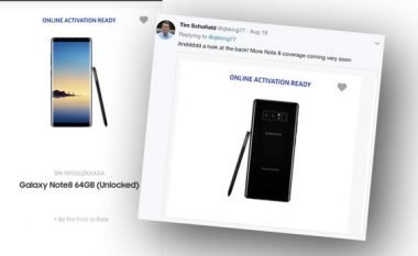 Rrjedhin pamjet e Galaxy Note 8, para lansimit zyrtar (FOTO)