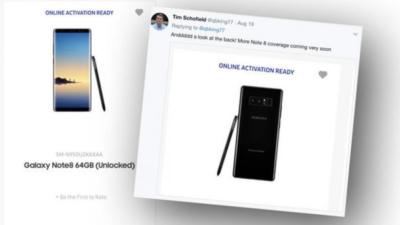 Rrjedhin pamjet e Galaxy Note 8, para lansimit zyrtar (FOTO)