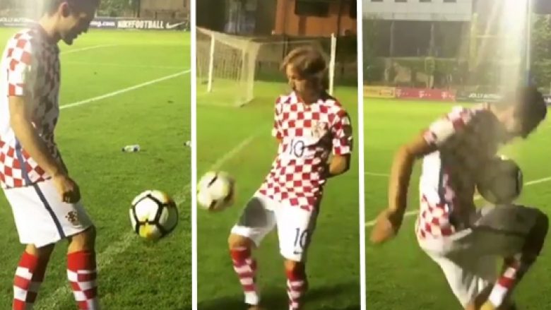 Kovacic dhe Modric dhurojnë spektakël në stërvitjen para ndeshjes me Kosovën (Video)