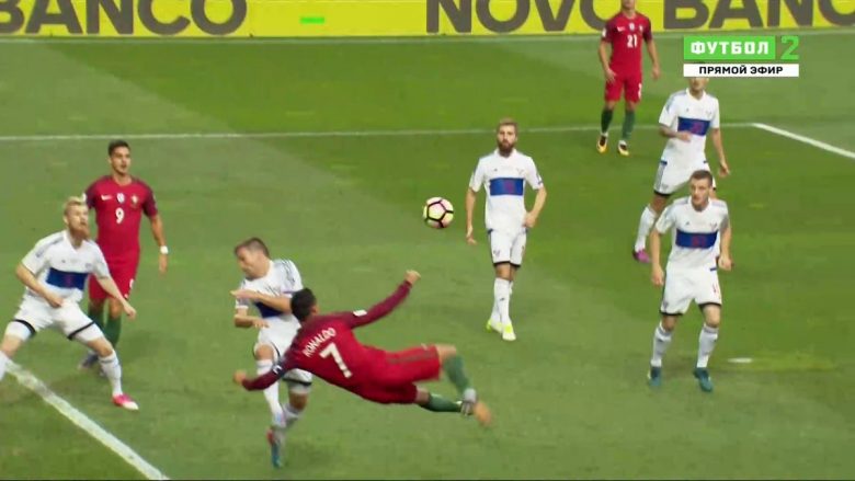 Ronaldo kalon Portugalinë në epërsi me një gol të ‘çmendur’ (Video)