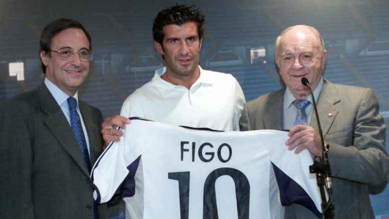 Florentino Perez tregon si e bindi Figon ta lë Barcelonën