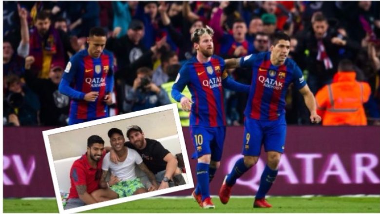 Edhe Neymari reagon me foton e njëjtë, por shpreh mungesën që ndjen për Messin dhe Suarezin (Foto)