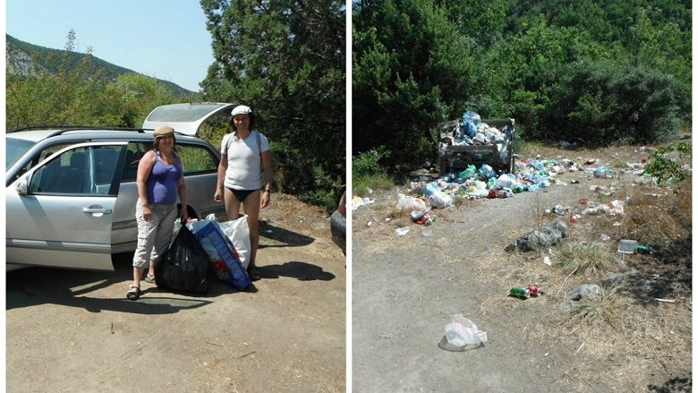 Erdhën për turizëm nga Rusia por u angazhuan të pastrojnë mbeturinat në Maqedoni (Foto)