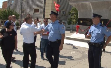 Rregullojnë monumentin e Skënderbeut, shoqërohen në Polici për veprime të jashtëligjshme