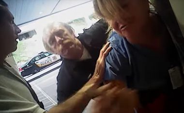 Infermierja pa kurrfarë faji tërhiqet zvarrë dhe arrestohet nga polici, pamjet kanë shokuar SHBA-të (Video)