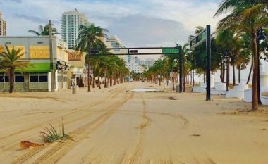 Gjithçka ndryshoi pasi që uragani Irma goditi Floridën, autostrada shndërrohet në plazh (Foto)