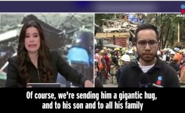Prezantuesja nuk arrin të ndal lotët, derisa gjatë transmetimit live tregoi se gruaja e kolegut të saj ka humbur jetën në tërmetin që goditi Meksikën (Video)