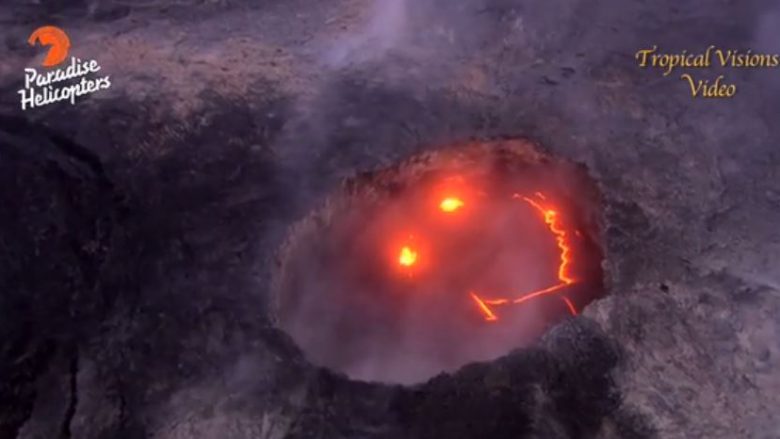 Helikopterët kapin pamjet mbresëlënëse të “spektaklit” të një vullkani në Hawai (Video)