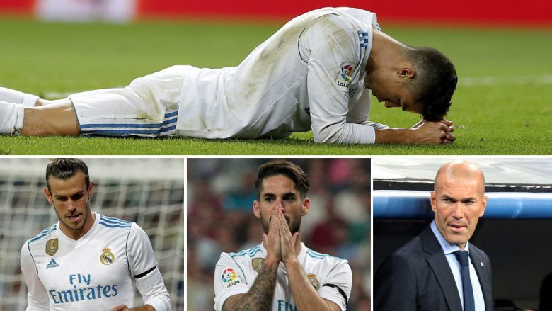 Dhjetë gjërat që e bën Real Madridin të dështojë këtë sezon – Nga sulmi te mbrojtja, zëvendësimet dhe mungesa e Ronaldos (Foto)