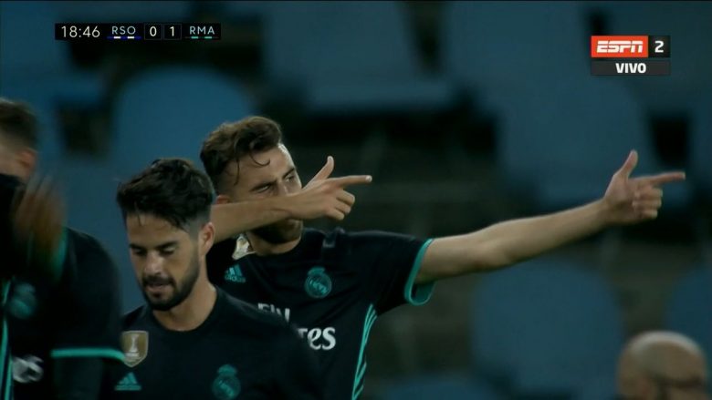 Reali kalon në epërsi ndaj Sociedad me golin e Mayoral (Video)