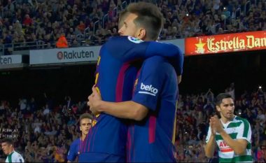 Barcelona në epërsi, Messi shënon (Video)