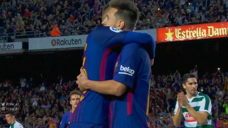 Barcelona në epërsi, Messi shënon (Video)