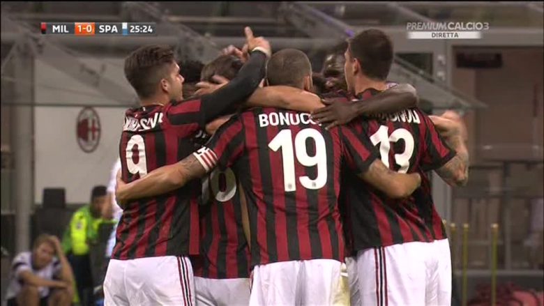 Milan në epërsi ndaj Spalit, Rodriguez nga penalltia (Video)