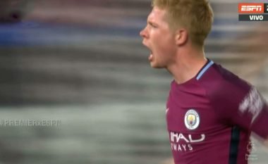 De Bruyne kalon Cityn në epërsi ndaj Chelseat me një gol të bukur (Video)