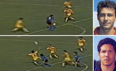 Koha kur Simeone i shënonte gol Contes, 27 vite nga perla e argjentinasit (Video)