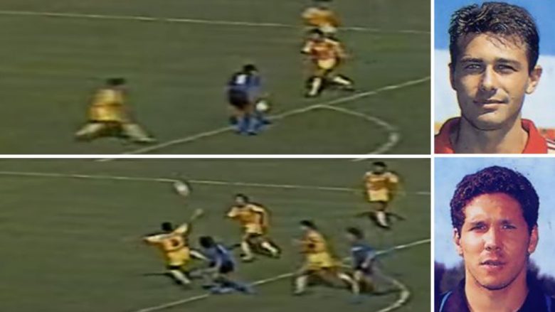 Koha kur Simeone i shënonte gol Contes, 27 vite nga perla e argjentinasit (Video)