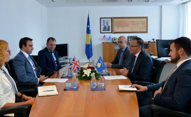 Ministri Hamza priti në takim ambasadorin e Britanisë së Madhe O’Connell
