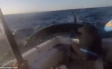 Peshku goditi peshkatarin në kokë, shkëputet dhe largohet prej karremi (Video)
