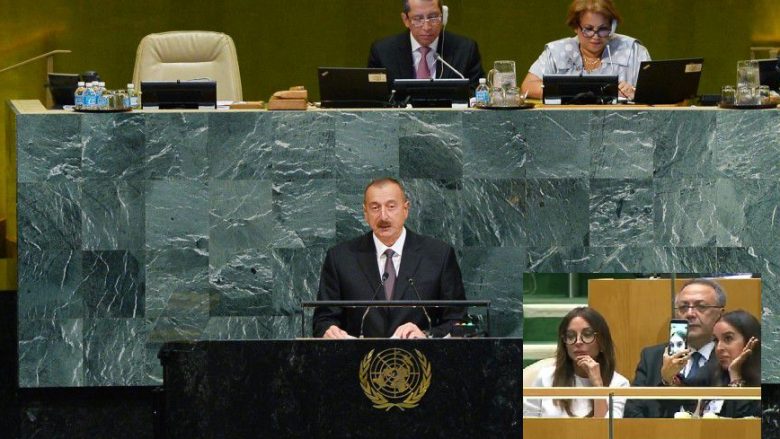 Presidenti po fliste në OKB për gjenocid, vajza e tij nuk e kishte mendjen aty, por tek “selfie-t” (Foto/Video)