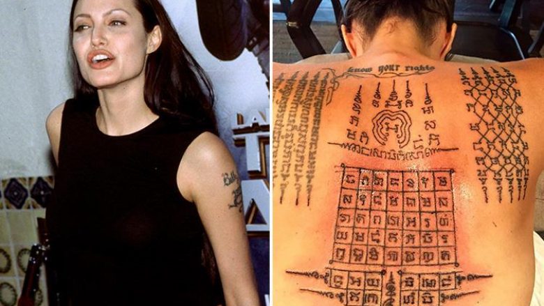 Angelina Jolie zbulon kuptimin e fshehtë të tatuazheve në trup (Foto)