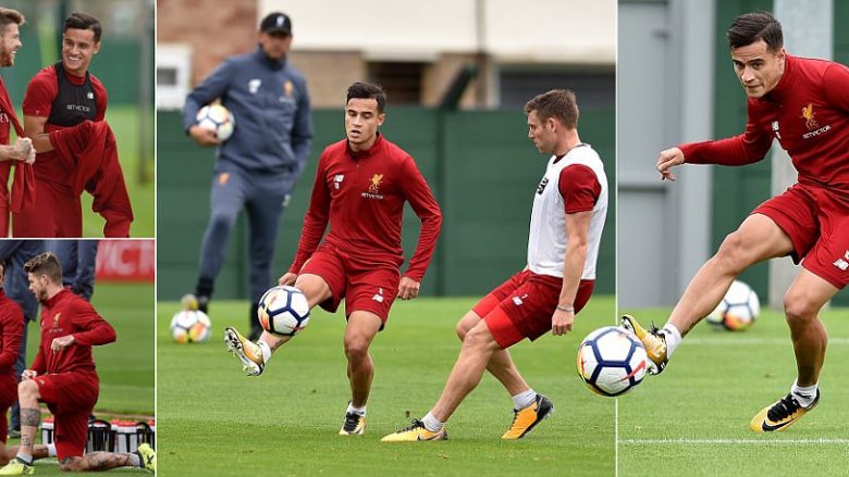 Coutinho rikthehet në stërvitje me Liverpoolin, shihet i lumtur dhe duke qeshur (Foto)