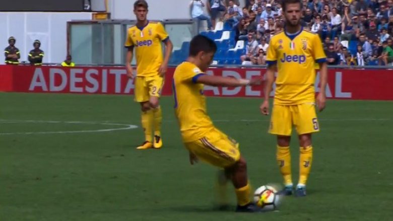 Dybala kompleton het-trikun ndaj Sassuolos me gol të bukur nga gjuajtja e lirë (Video)