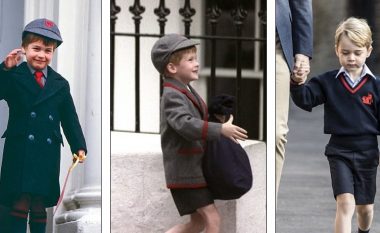 Duke ndjekur hapat e babait: Princi George arrin në ditën e parë të shkollës, tri dekada pasi William dhe Harry filluan shkollën fillore (Foto)