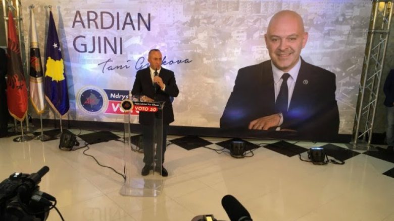 Haradinaj: Ardian Gjini është i duhuri për Gjakovën