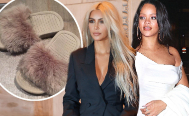 Kim Kardashian akuzohet nga fansat se po kopjon linjën e këpucëve nga Rihanna, krijohet 'rrëmujë' në rrjetet sociale (Foto)
